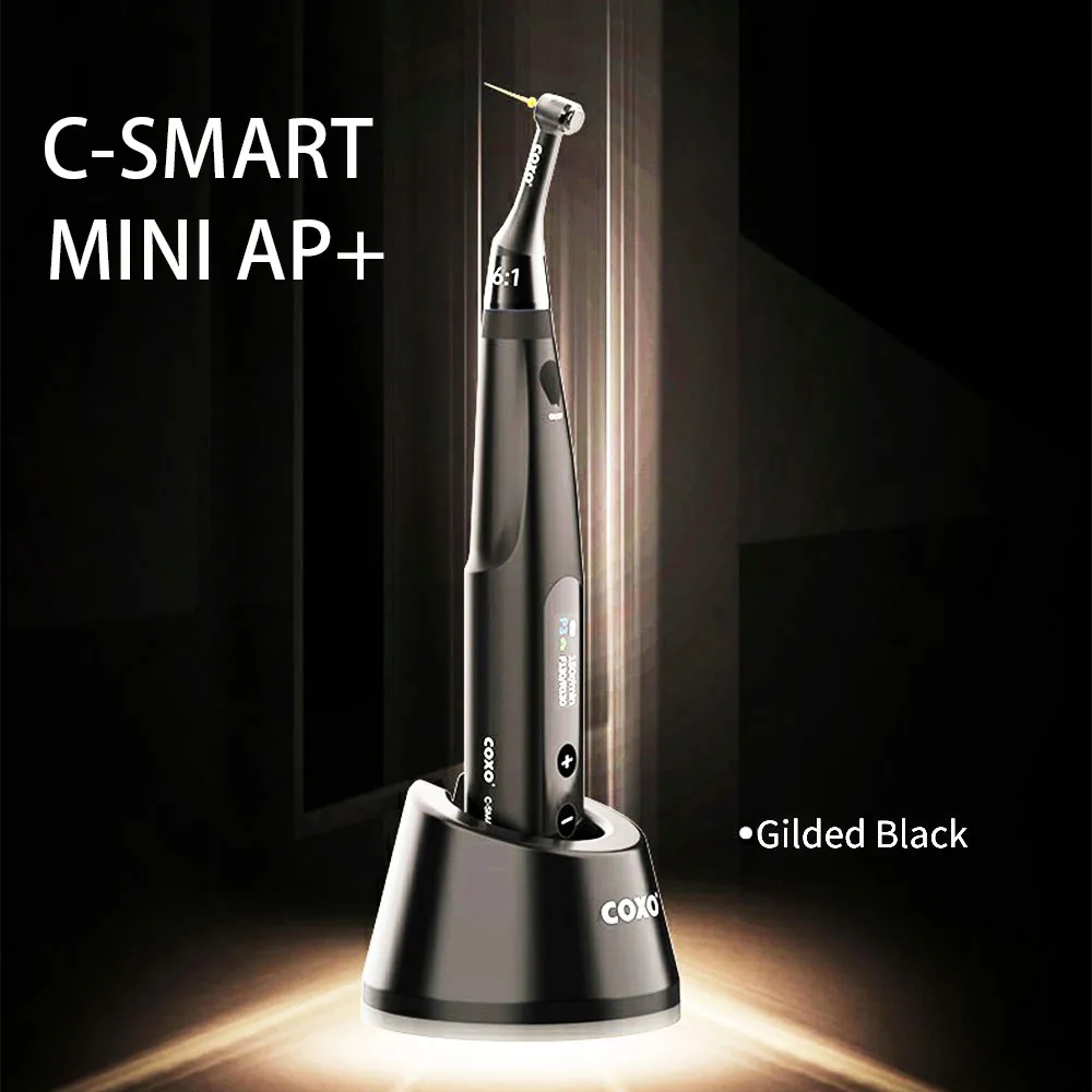 

COXO C-SMART MINI AP+ Бесщеточный эндодвигатель Локатор вершины и эндодонтическая обработка Бесконтактная зарядка, 4 режима работы