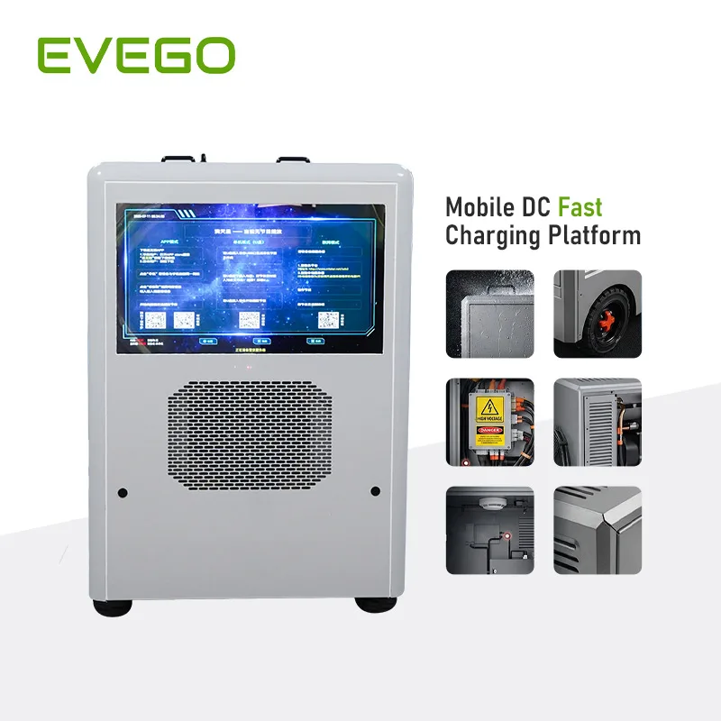 EVEGO 2-Year Warranty 200kWh Portable Energy Storage System 7-inch Touch Screen Mobile EV Charger With Battery For Electric Car