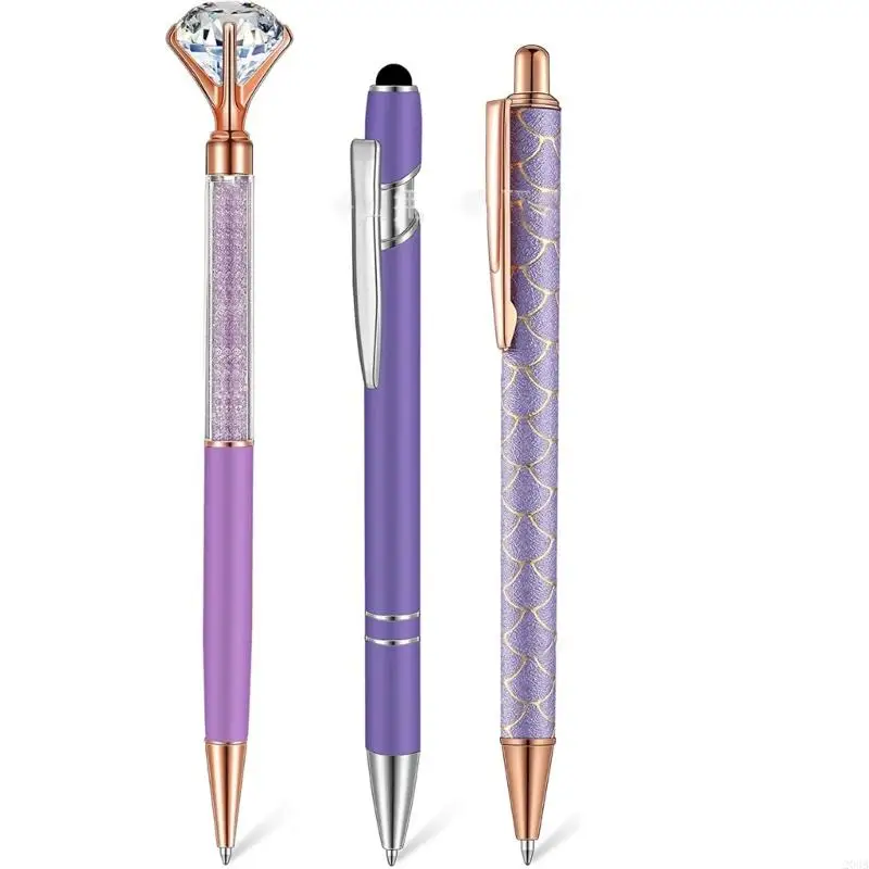 203b 6pcs قابلة للتراجع عن مكتب قلم الحبر كتابة أقلام التوقيع على القلم