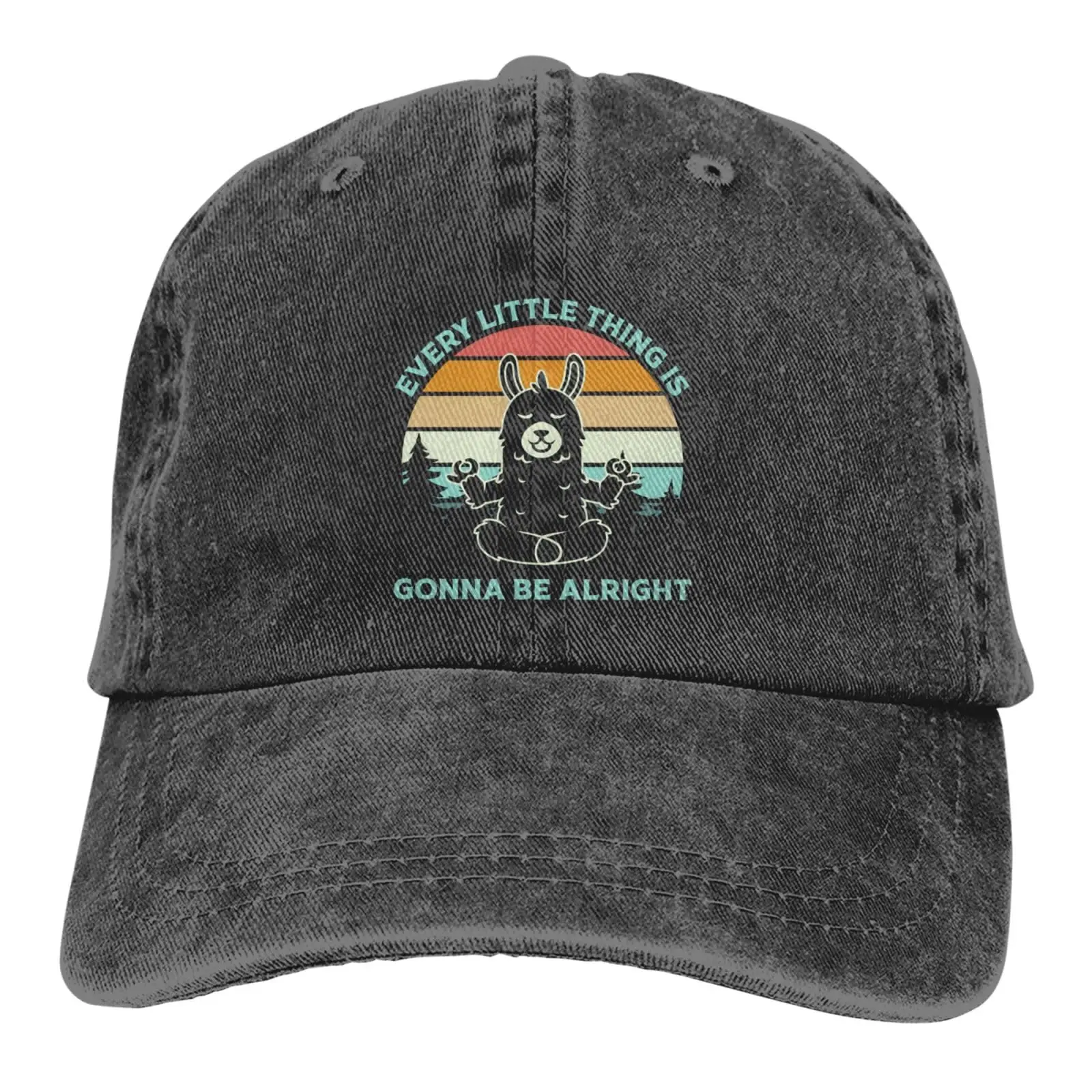 

Every Little Thing is Gonna Be Alright Baseball Cap for Men Women Denim Hat Washed Cotton Fashion Cap Unisex Adjustable Sports