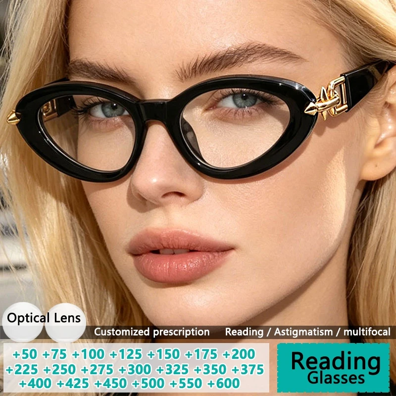 Lunettes de vue de marque CCspace, verres optiques, lunettes de lecture pour femmes, anti-lumière bleue, lunettes pour myopie 318817