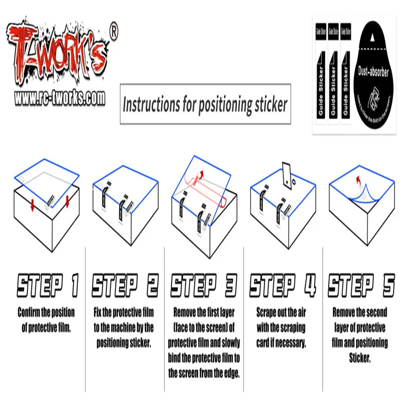 Original T works TA-085-M17 Sanwa & Airtronics M17 Screen Protector professional Rc part