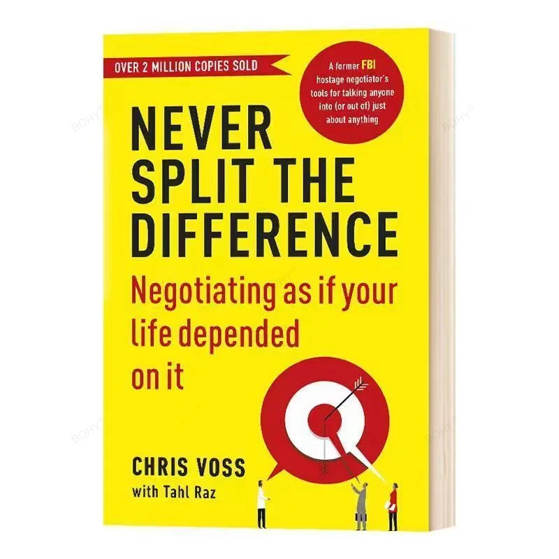 Never Split The Difference By Chris Voss Books In English for Adults Negotiations Emotional Intelligence New Listing