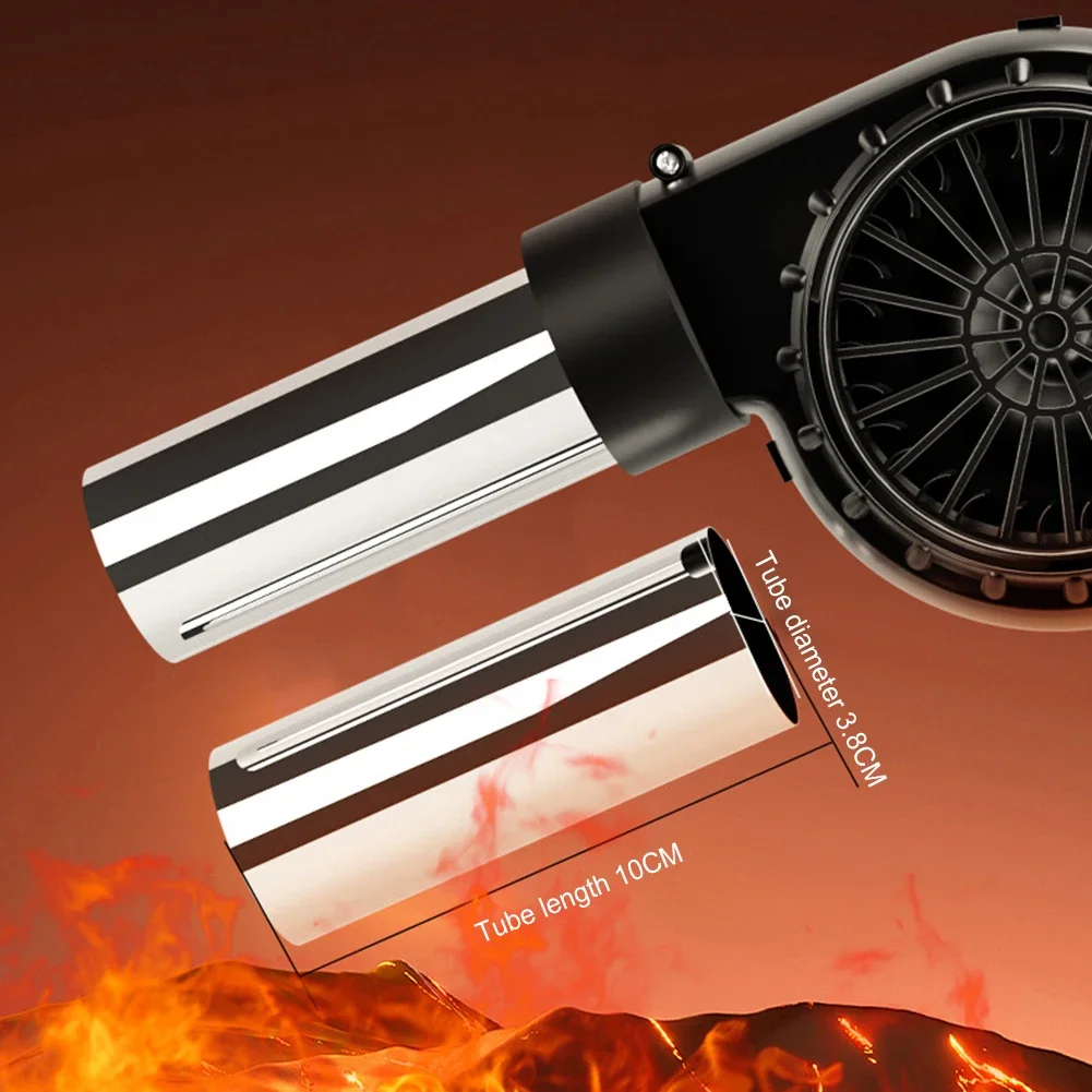 

Adjustable Speed BBQ Blower Temperature Resistant Material USB Powered Device Compact Design Family Gatherings