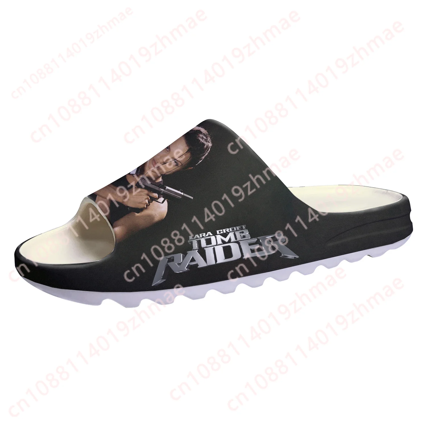 Lara Croft Tomb Raider Soft Sole Sllipers Home Clogs Customized Step On Water Shoes Mens Womens Teenager Step in Sandals