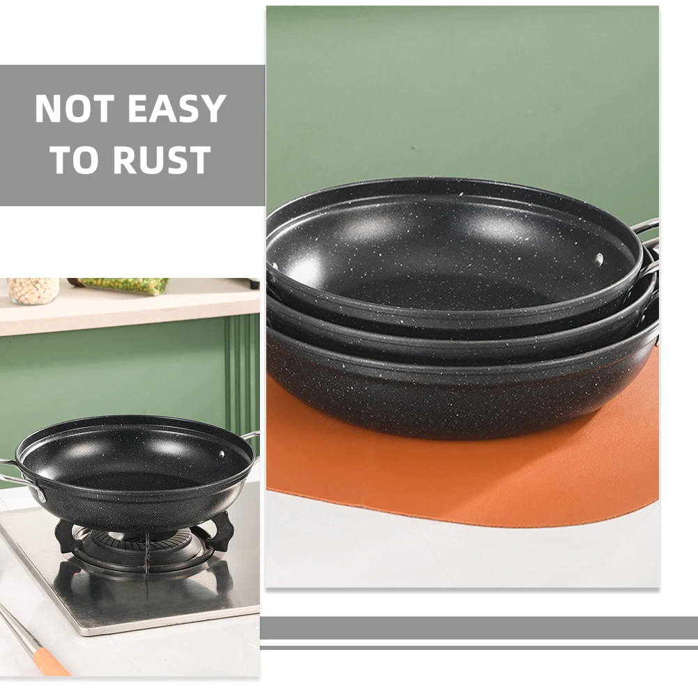 

1pcs Stone 28Cm Stainless Steel Round For Hot Pot Soup Porridge Cooking Double Handle Stock Pot Kitchen Cookware