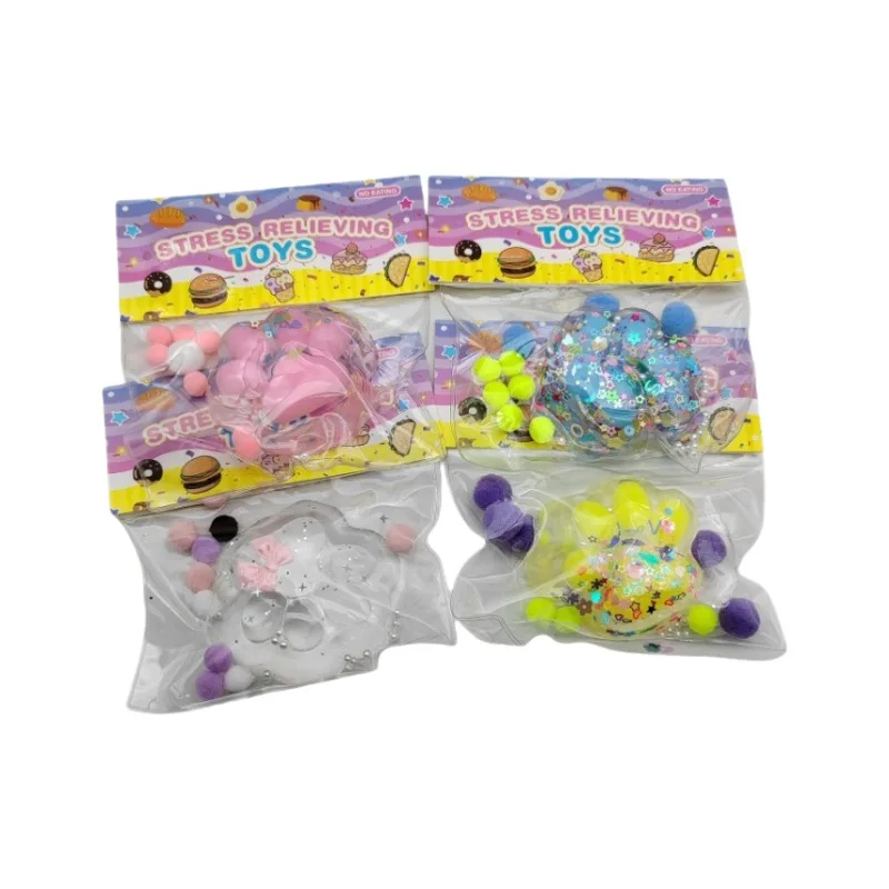 Mini Cristal Cat Garra Pinch Brinquedos, Slow Rebound, Stress Relief, Cubo Transparente, Squeeze Vent Brinquedos, Presentes Criativos, 1Pc