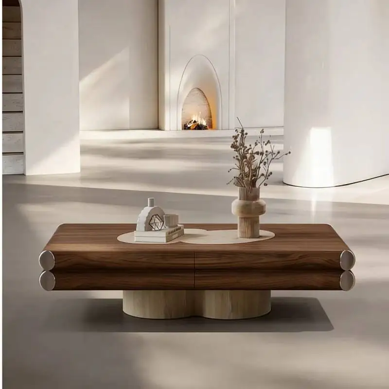 

Accessories Wood Coffee Tables Modern European Center Console Tea Table Living Room Apartments Muebles Para Hogar Furniture Home