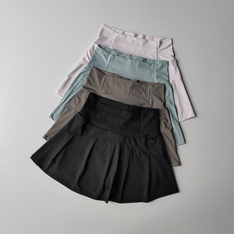  Women's High Waist Sports Short Skirt Quick Dry Fitness Yoga Running Tennis Golf Wear Summer Sport Skirts 
