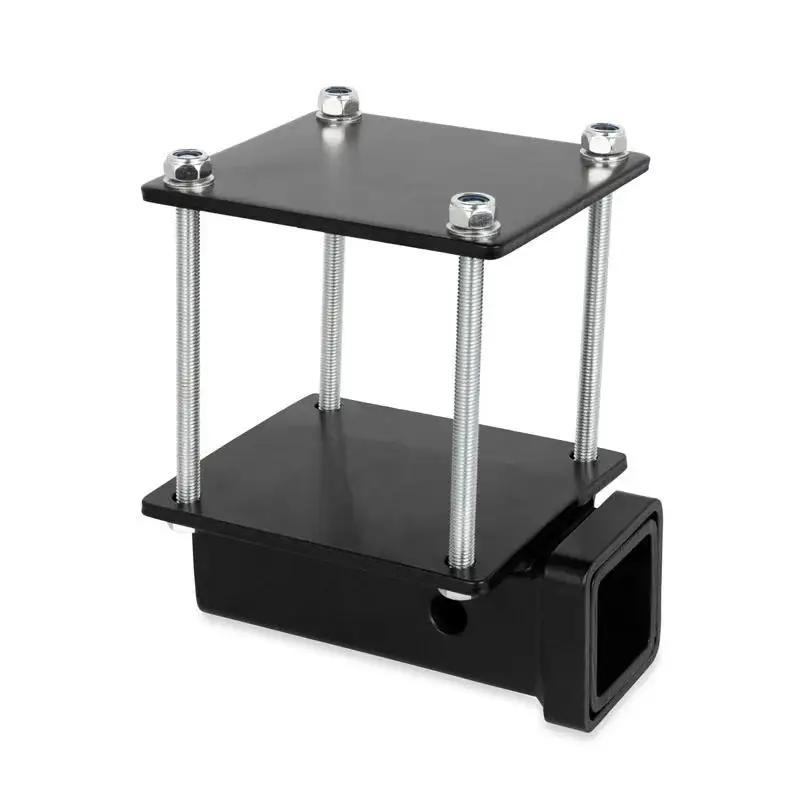 Heavy-Duty 4 Inch Square Steel RV Bumper Hitch Receiver New Condition Lift Camper Tow Bar With Ball Mount Towing Trailer Clamps