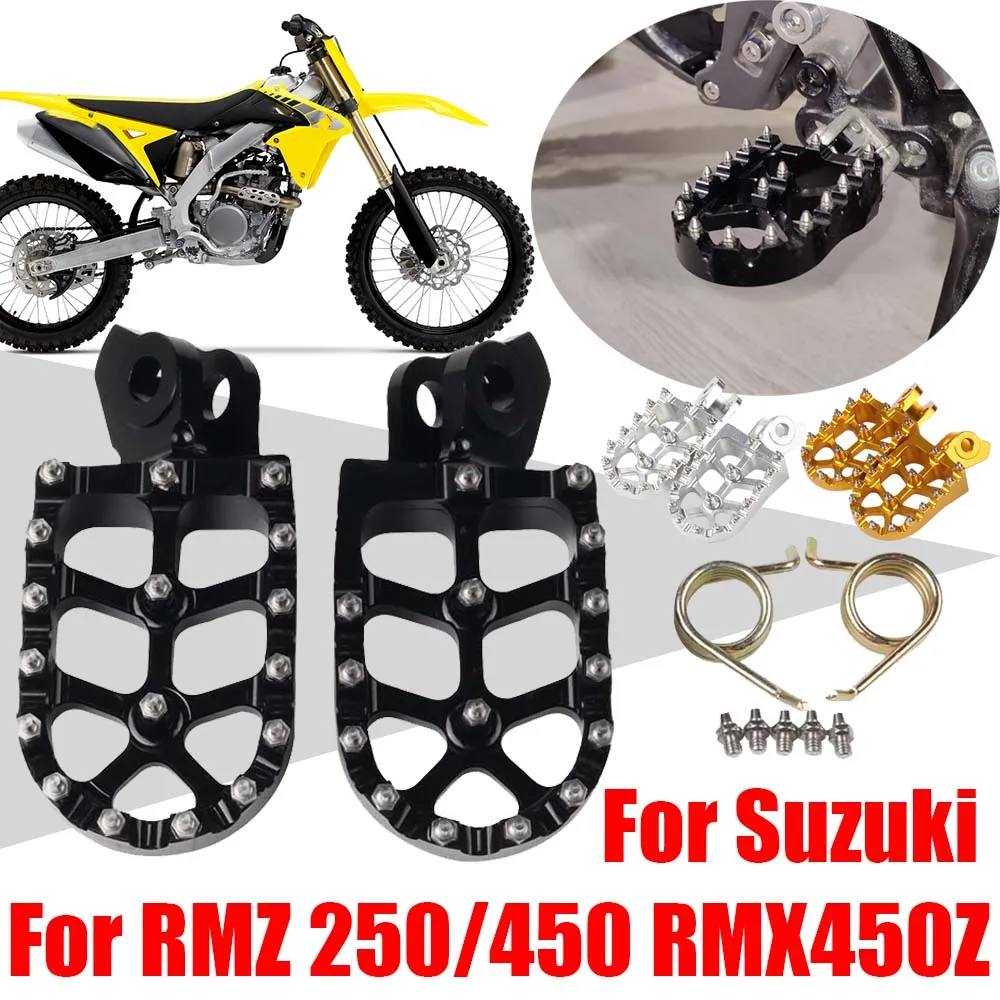 

For Suzuki RMZ250 RMZ450 RMX450Z 250RMZ 450RMZ RM-Z RMZ 250 450 RMX 450Z Accessories Footrest Footpeg Foot Pegs Foot Rests Pedal