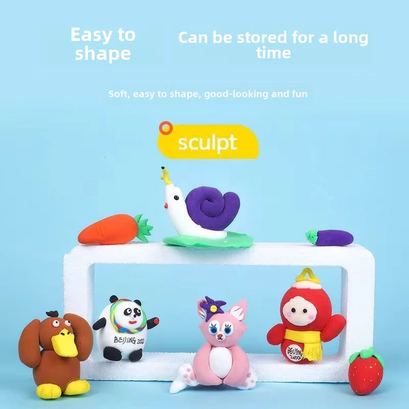 Ultralichte klei, niet-giftig, veilig en geurloos plasticine navulpakket 12 kleuren 24 kleuren 36 kleuren Handgemaakte doe-het-zelfmaterialen Gereedschap Klei Ruimte Kleur Modder Speelgoedset