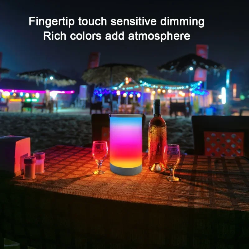 Luce portatile ricaricabile RGB, luce ambientale, bambino notturno, allattamento al seno, protezione per gli occhi, luce notturna a LED/da campeggio