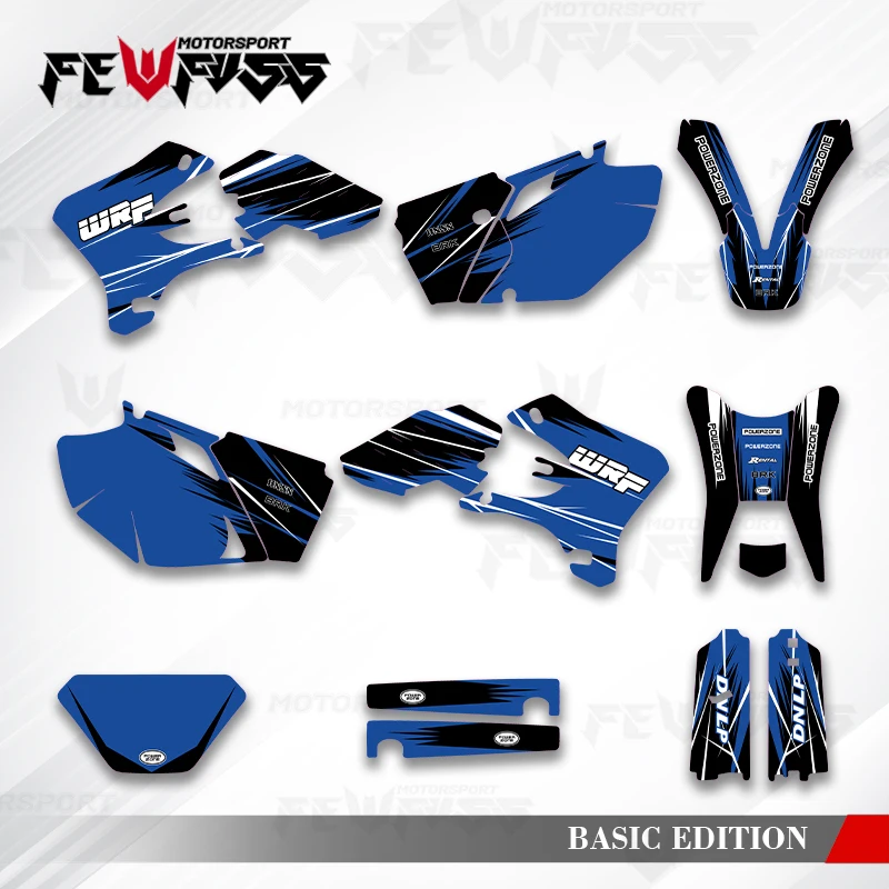 

Fewfuss графические наклейки на мотоцикл фон на заказ для YAMAHA WRF 250 450 2003 2004 WRF 250 2005 2006 WRF 450 003