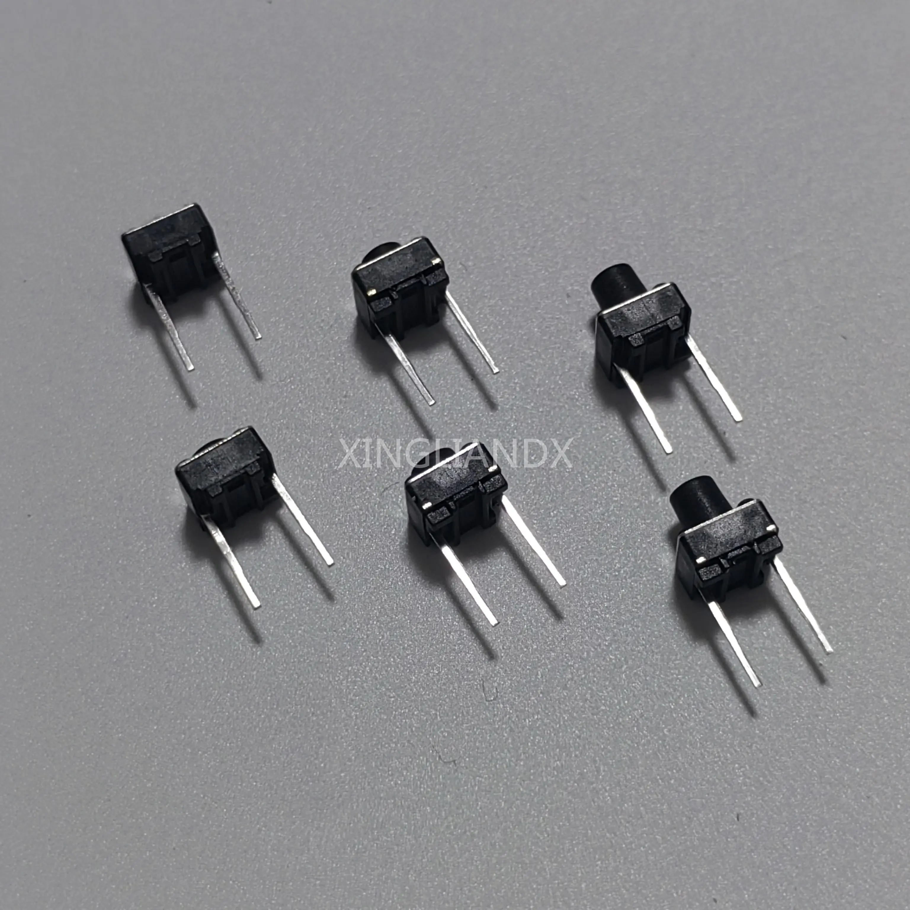 100PCS/LOT 6*6*4.3/5/6/7/MM touch button switch 2 pin in the middle two feet 6x6x4.3/5/6/7