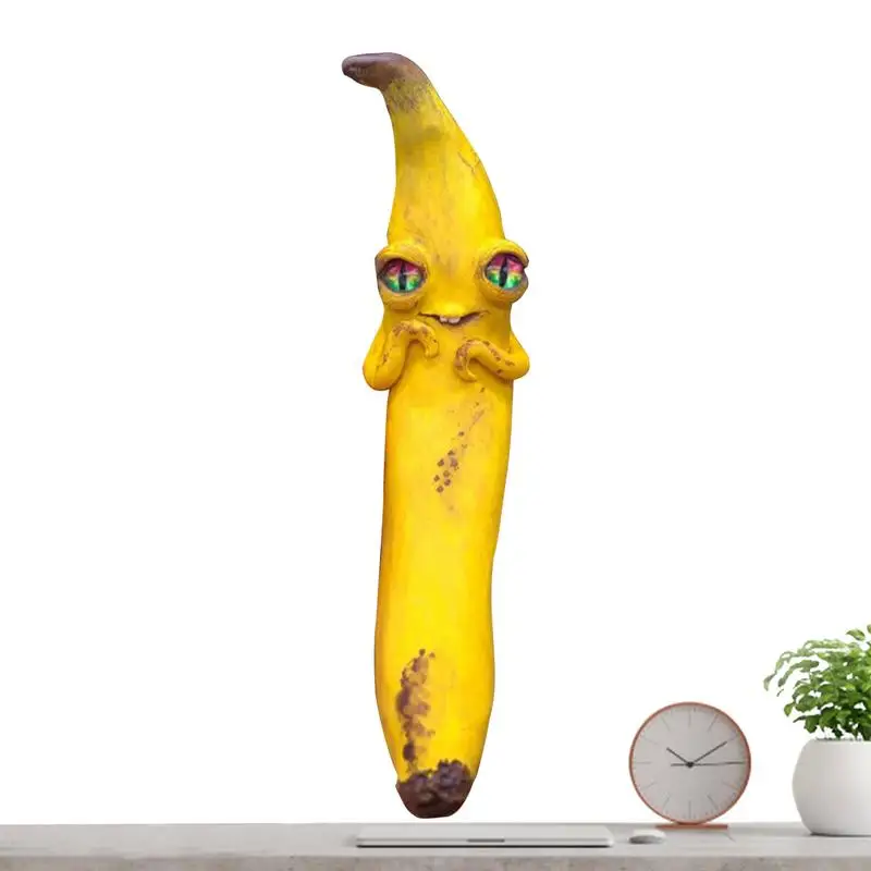 

Banana Figure Funny Big Eyes Banana Resin Figurine Ornament Whimsical Resin Ornaments For Workplace Living Room Bedroom Home