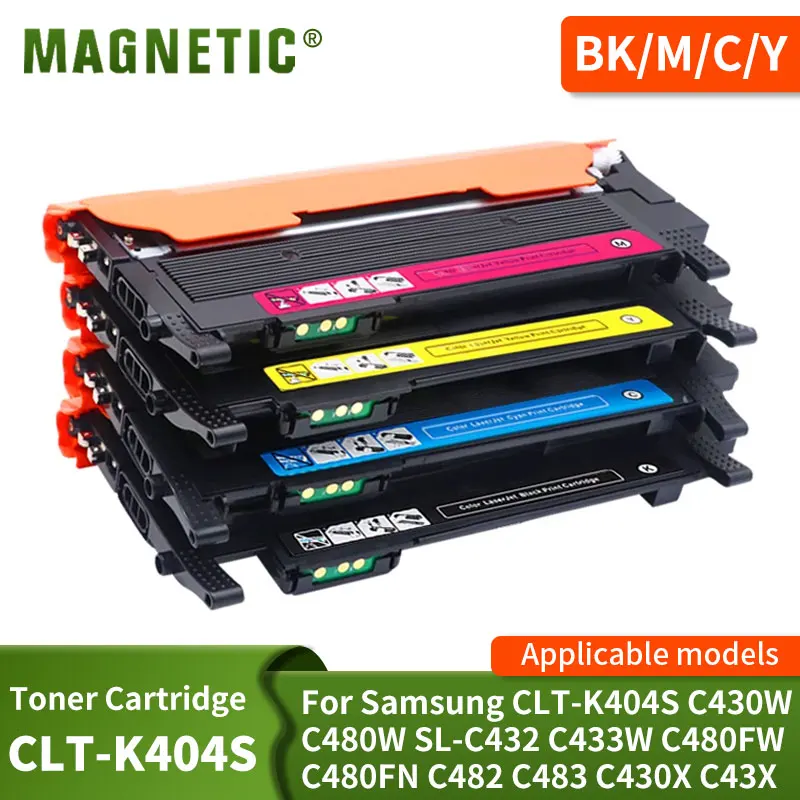 

CLT-K404S M404S C404S CLT-Y404S 404S toner cartridge compatible for Samsung C430W C433W C480 C480FN C480FW C480W printer