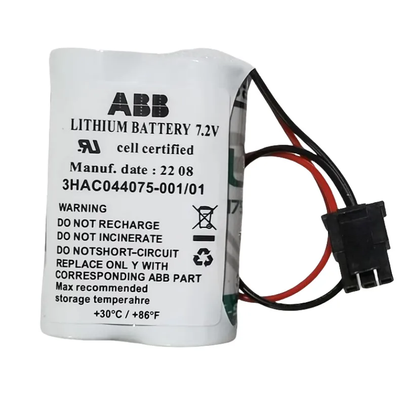 

1 шт. НОВЫЙ аккумулятор ABB 3HAC044075-001/01, 7.2В, для робота, быстрая доставка