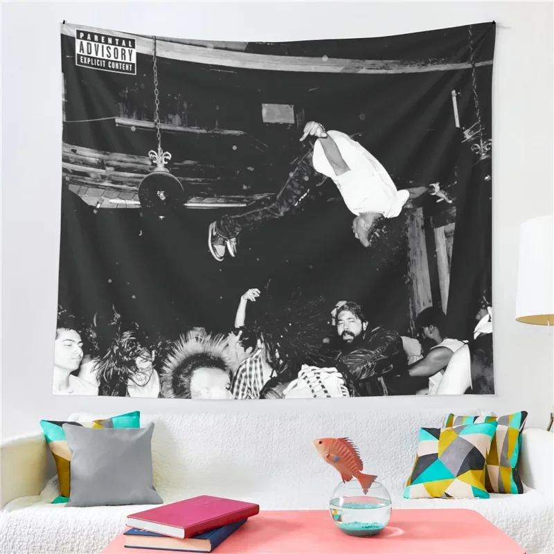 Gaslight Gatekeep Girlboss Die Lit Playboi Carti Album Tapestry Wall Hanging Art for Bedroom Living Room Decor Home Decoration