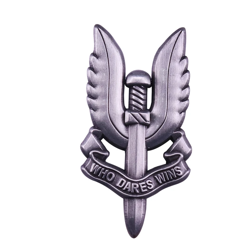 UK British Special Air Service SAS Who Dares Wins Medal Badge