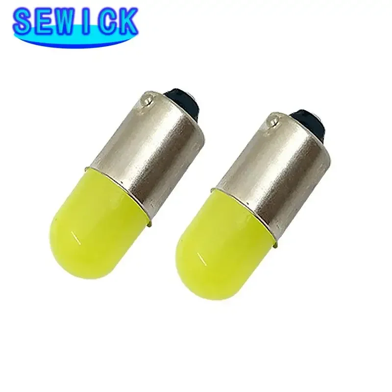 خصم 100 قطعة BA9S T11 T4W T5 1895 233 جولة ثلاثية الأبعاد COB LED لوحة ترخيص السيارة ضوء السيارات الداخلية الباب مصباح ماركر لمبة #4