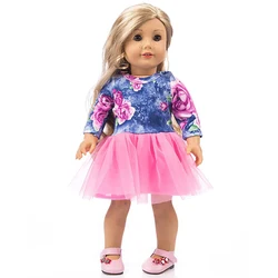 18Inch Girls Doll Dress Multiple styles 45cm Baby Doll Outfit Skirt Reborn Doll New Born Baby Doll Clothes Accessories Girl Gift
