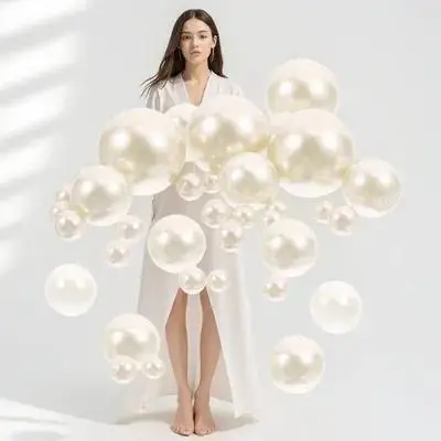 125 Perlas Artificiales para Rellenar Jarrones, Perlas ABS Lisas y Brillantes para Decoración de Jarrones, Arreglos Florales, Centros de Mesa, Relleno Elegante