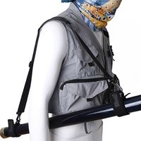 Adjustable 110cm Fishing Rod Carry Strap Sling Band Shoulder Belt Travel Tackle Holder
