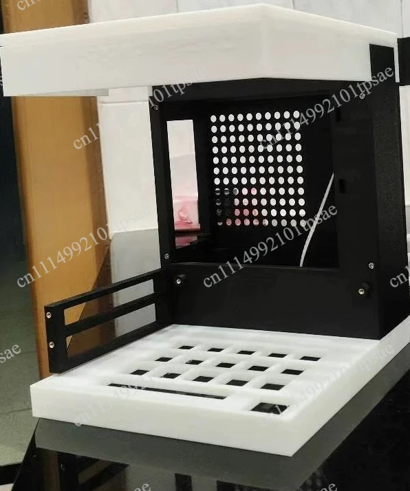 3D Printed ITX Case 17x17/17x19cm Mini PC Case Open Frame Transparent Desktop Computer Case SFX PSU
