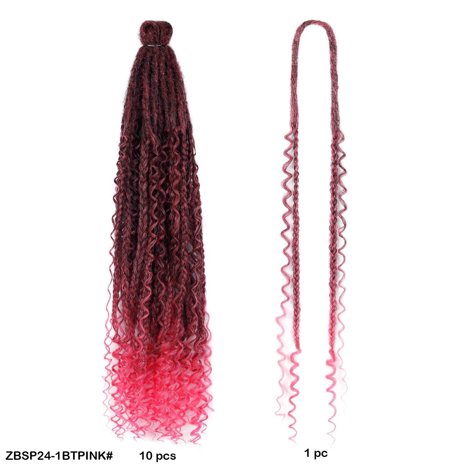 Crochet Box Braids 24 Inch Afro Goddess Hair Extensions