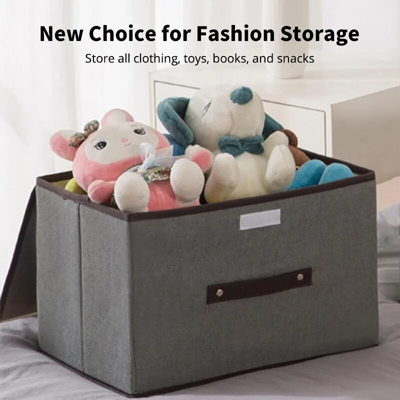 Fold Non Woven Fabric Storage Box Gray Home Supplies Clothing Underwear Sock And Kid Toy Storage Organizer Cosmetics