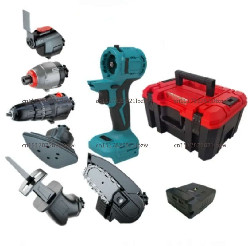 16 in 2 Impact Drill Power Tool Set All-In-One Multi-function Combo Tool Kit Cordless Electric Screwdriver Li-Ion Battery