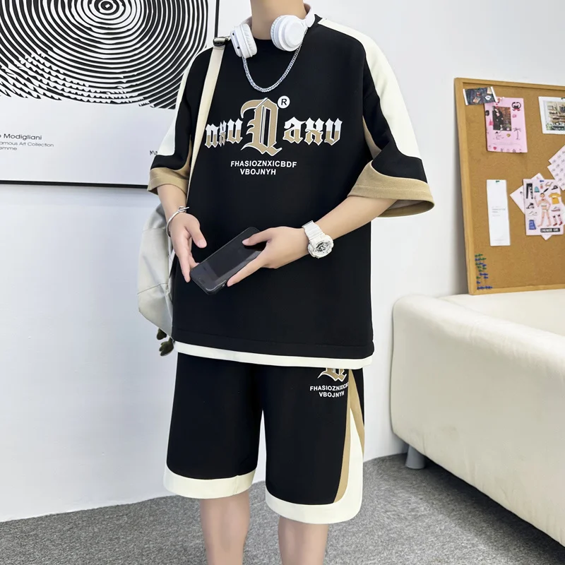 2023 The brand\'s minette men\'s t-shirt summer fashion brand short sleeved shorts Basketball uniform a set of youth sports suit