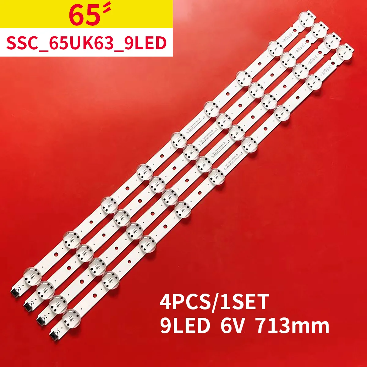 1Kit LED Backlight For 65UK6300YVB 65UK6300 65UK6400 65UK6470PLC 65UK6400PLF 65UK6300PUE SSC_65UK63_9LED_SVL650A95 65UK6350PSC