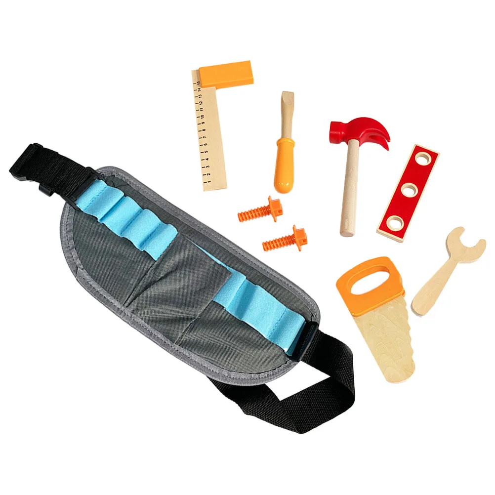 مجموعة واحدة من أدوات إصلاح اللعب التظاهري للأطفال، مجموعة خشبية لتعلم الأطفال الصغار، هدية تعليمية للنشاط التفاعلي للأطفال