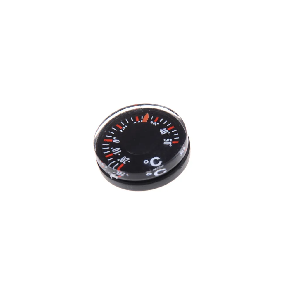 Mini Round Diameter 20mm Outdoor Waterproof Plastic Circular Car Thermometer pointer Degrees Celsius Thermometer 1Pc