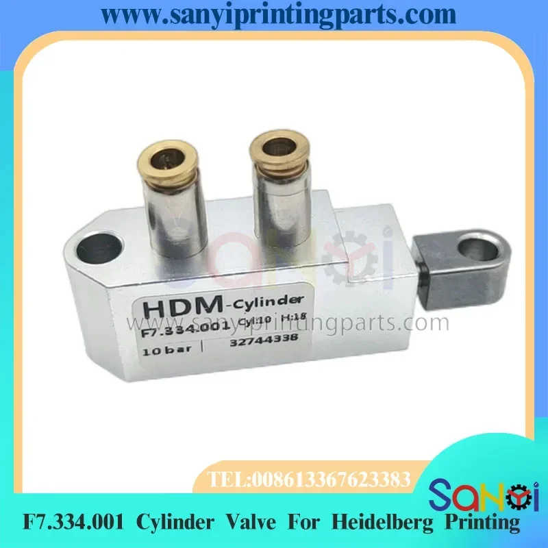 

F7.334.001/01 Цилиндрический клапан D10 H18 для деталей печатной машины Heidelberg CD102 XL105 SM74 PM74
