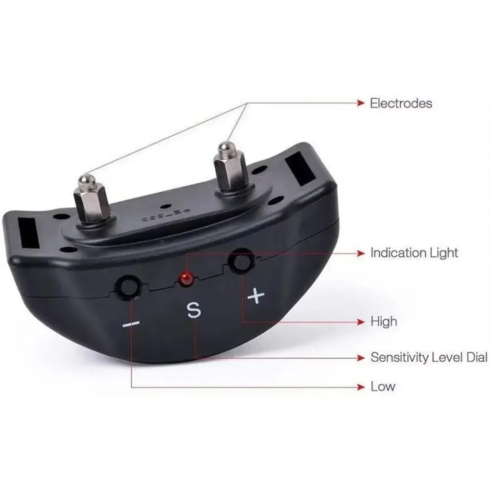 Electric Anti Bark CollarTraining for Indoor Outdoor Little Dogs Teaching Tool Small Pet Dog No Barking 4LR44 6V Tone Shock  New