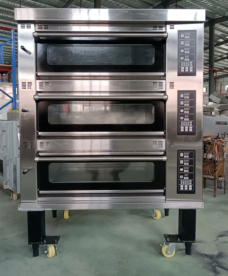 

one layer and two plates, two layers and three layers of commercial electric oven, computer version, open oven baking