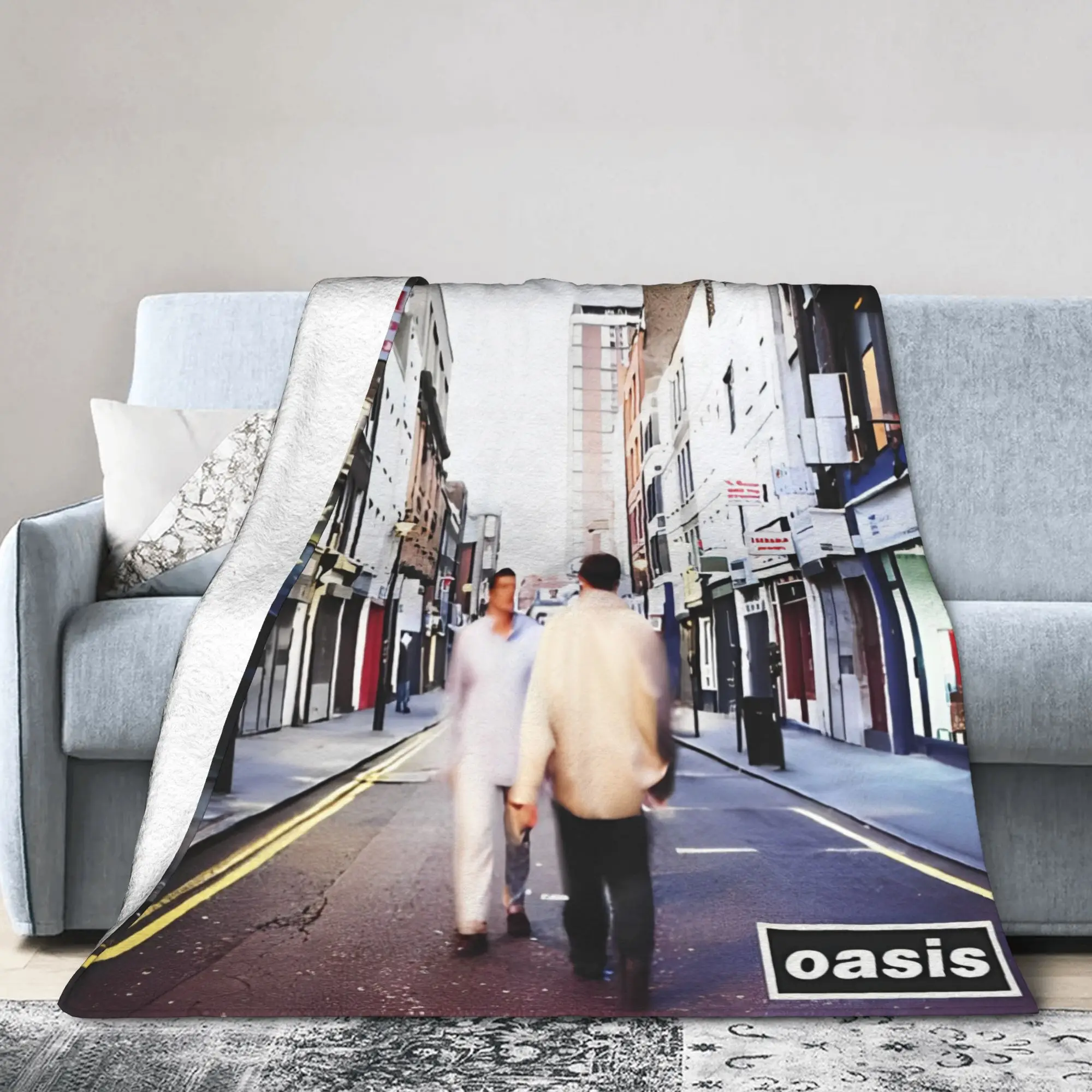 The Rain O-Oasis  Fuzzy Blanket  Fashion Throw Blankets for Home 125*100cm Bedspread