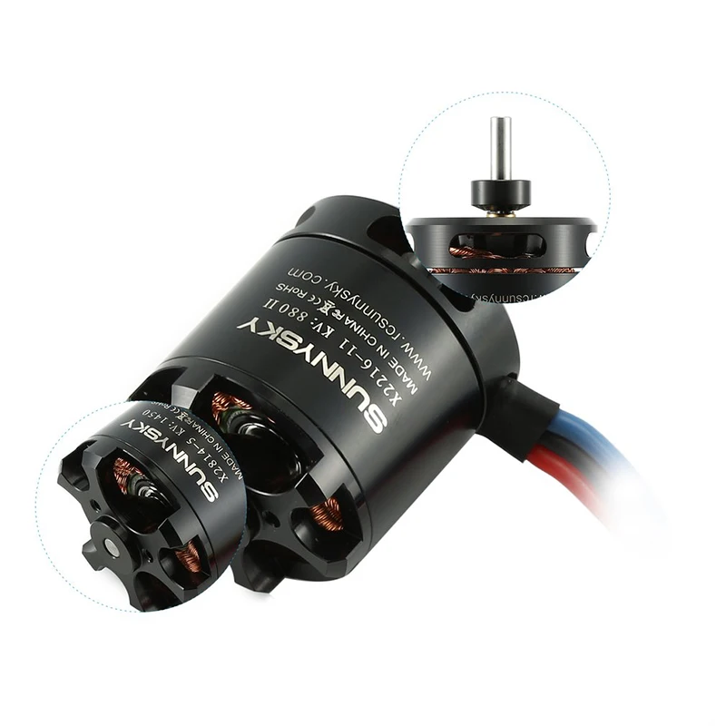 1PC Original SUNNYSKY X2216 KV880/KV1100/KV1250/KV1400 Brushless Motor (Rear Output Shaft ) for RC Models F3D F3A airplane