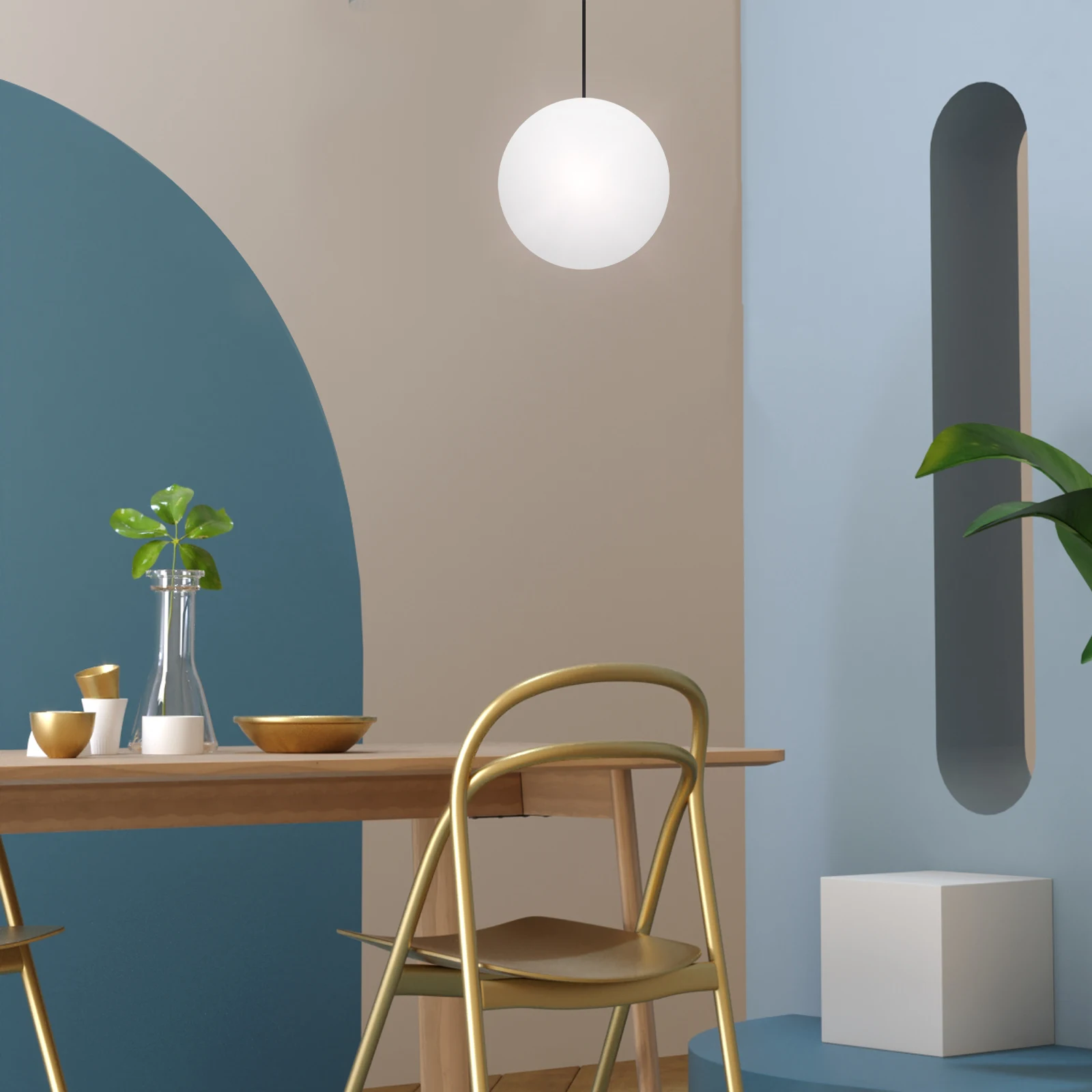 

130mm Modern Simple Glass Lampshade Replacement for Pendant and Ceiling Lamps Versatile Use Glass Lamp Shade Hanging Lamp Shade