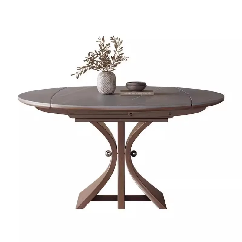 

Stacked dining table variable round table 2025 new Internet celebrity French antique round