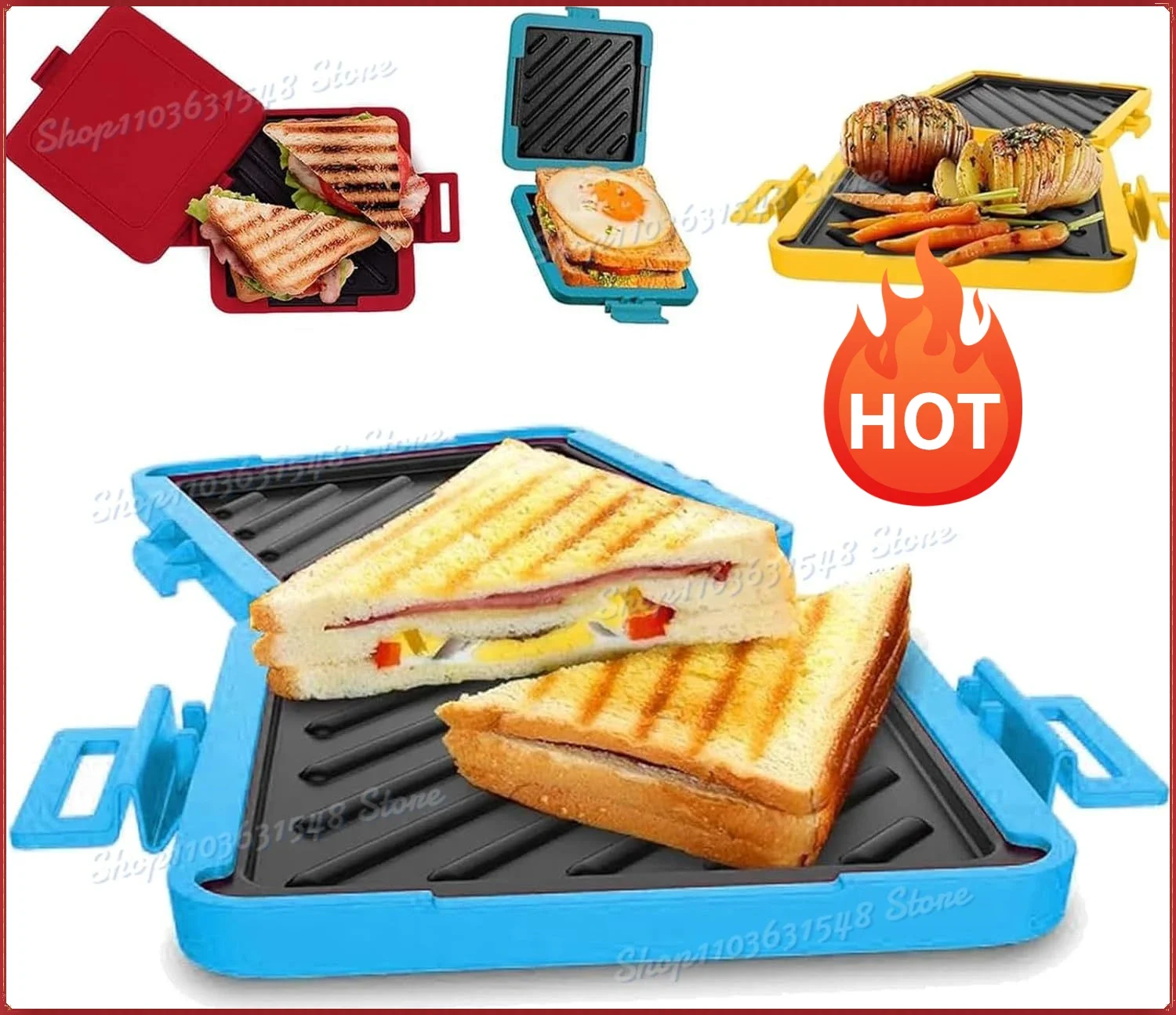 

Microwave Toastie Maker - Micro Munchy, Microwave Toastie Sandwich Maker,Mini Breakfast Sandwich Maker Cooked,Time Saving,Fast