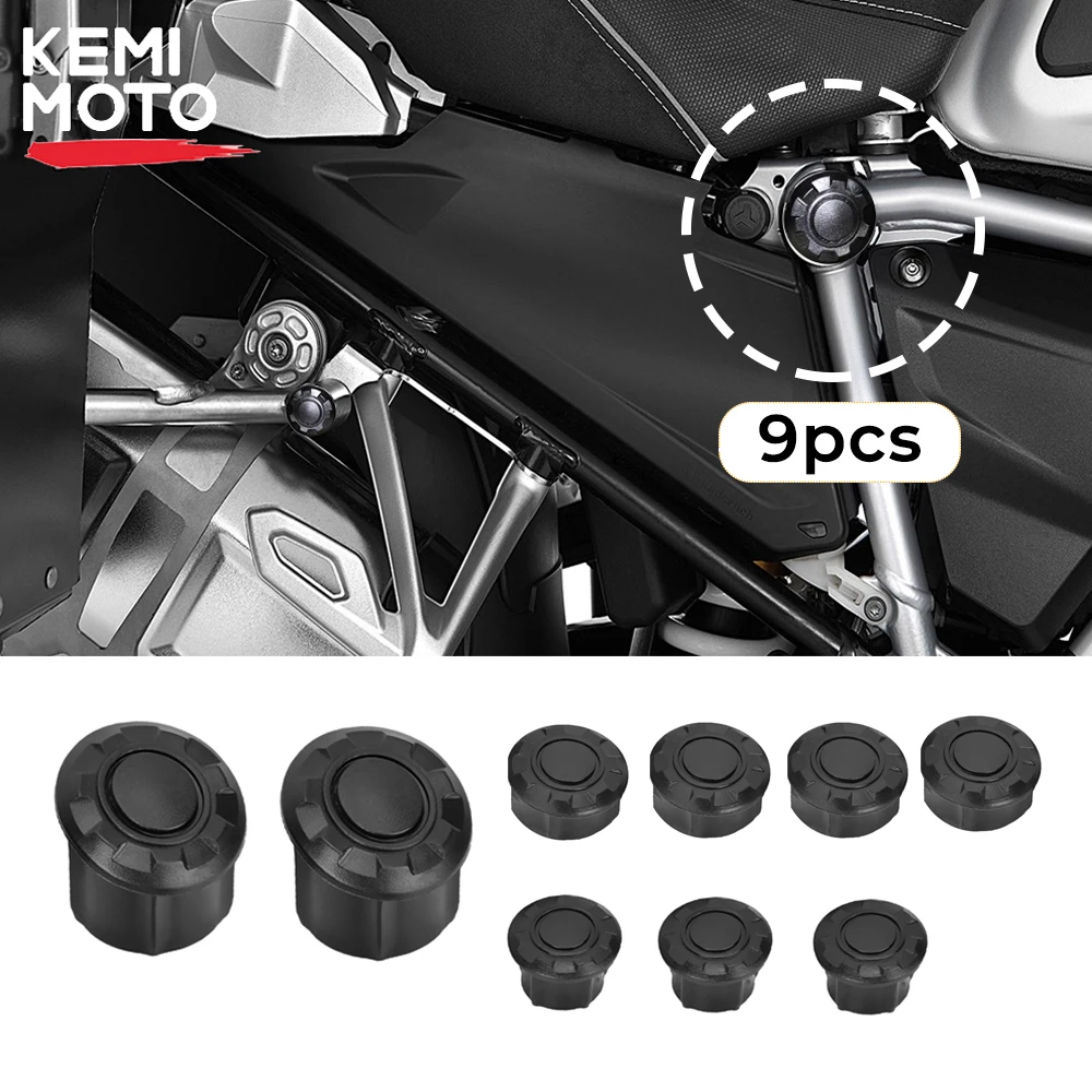 For BMW R1200GS R1250GS LC R1250 GS Adventure adv R 1200 GS 1200GS Frame Hole Cover Caps Plug Decorative Frame Cap Motorcycle