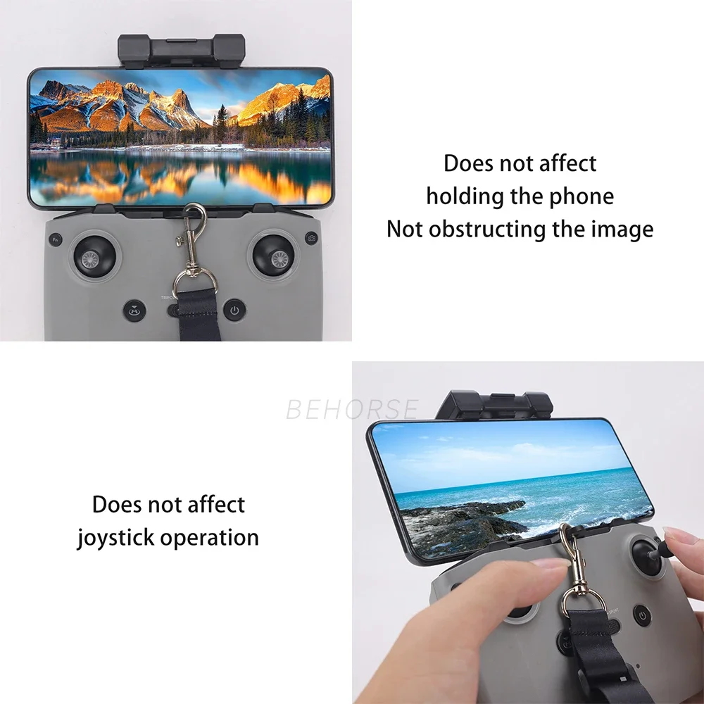 DJI RC N1/N2/N3용 랜야드 DJI Neo/Air 3S/Mini 4K/4 Pro Drone 액세서리용 후크 브래킷이 있는 조절 가능한 넥 스트랩