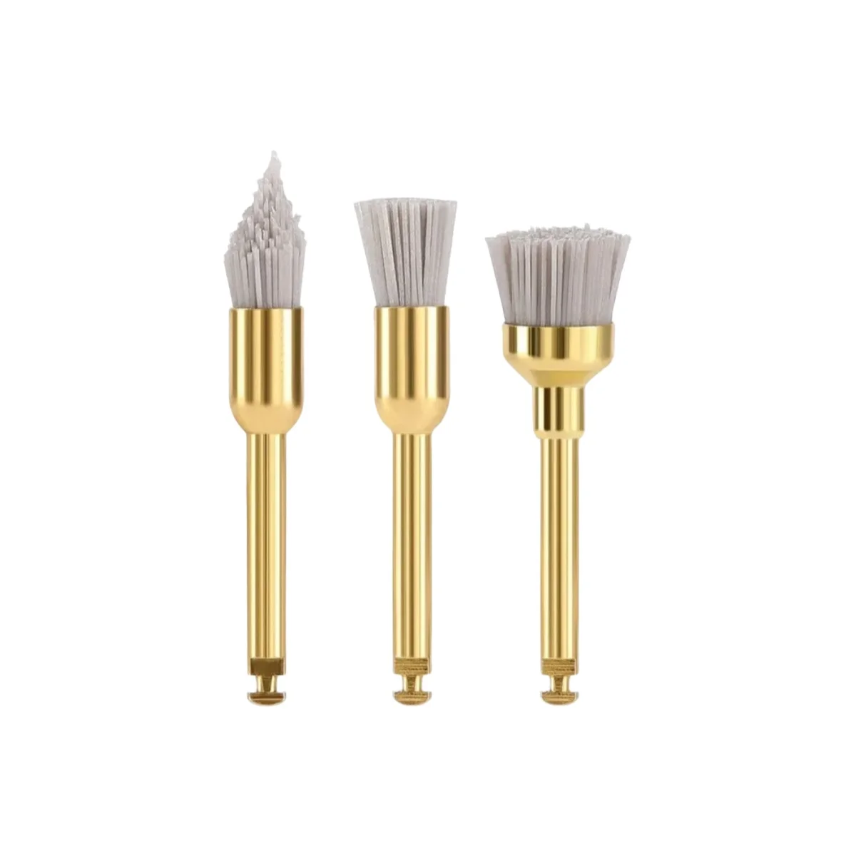 

10pcs Dental Polishing Brush Wool Felt Cotton Wheel Alumina Latch Flat Sharp Bowl Polisher Prophy RA 2.35mm Cup For Contra Angle