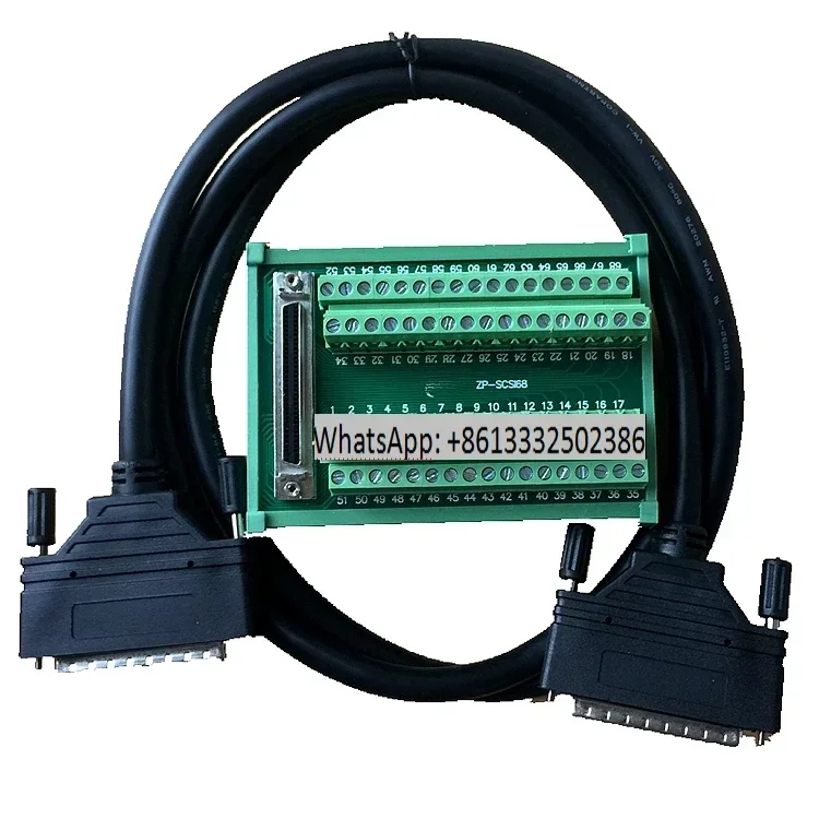 

SCSI68 Terminal Station DB Transfer Board Acquisition Card Compatible with ADAM3968 DIN-68S-01