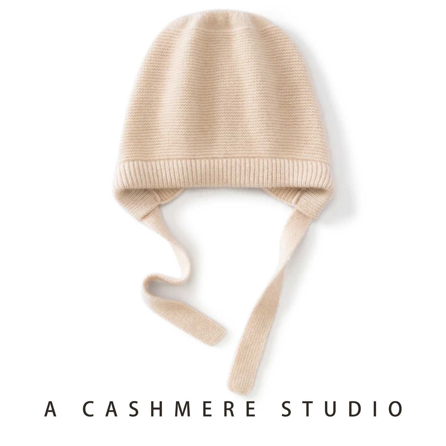 Winter Warm Women Hat 100% Cashmere Knitted Caps Outdoor Warm Girl Cap Warm Skiing Hat Outdoor Ear Protection Beanies 7 Colors