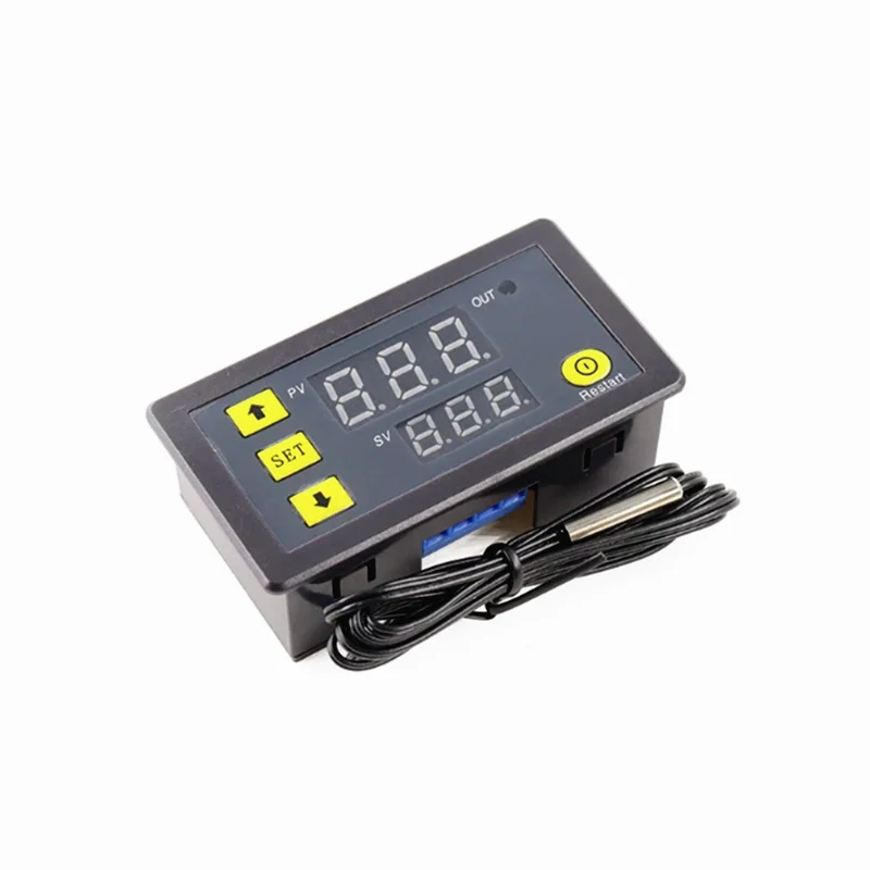W3230 Relay Output Digital Temperature Controller -55~120°C Thermostat Regulator Heating Cooling Control Switch 12V 24V 110-220V